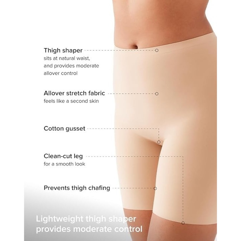 Wacoal Women's Skinsense Thigh Shaper Best Shapewear Faja XL Tummy Control NEW!